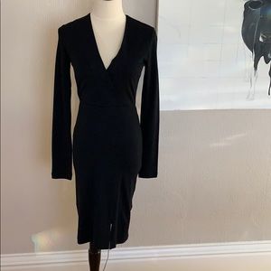 Alice & olive black fitted wool dress 2